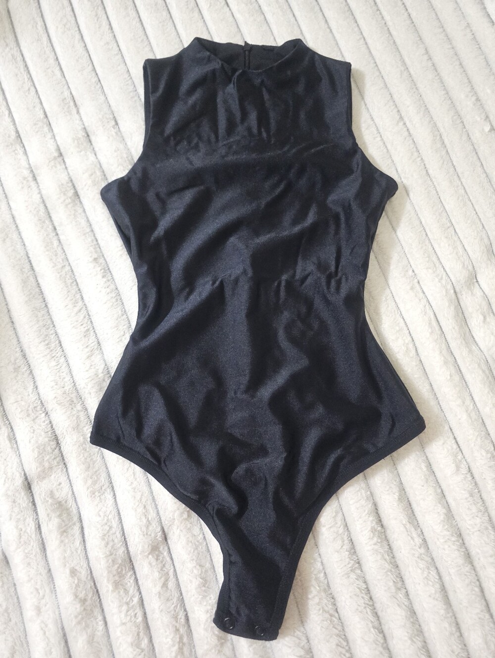 Skims Disco Mock Neck Sleeveless Bodysuit XS